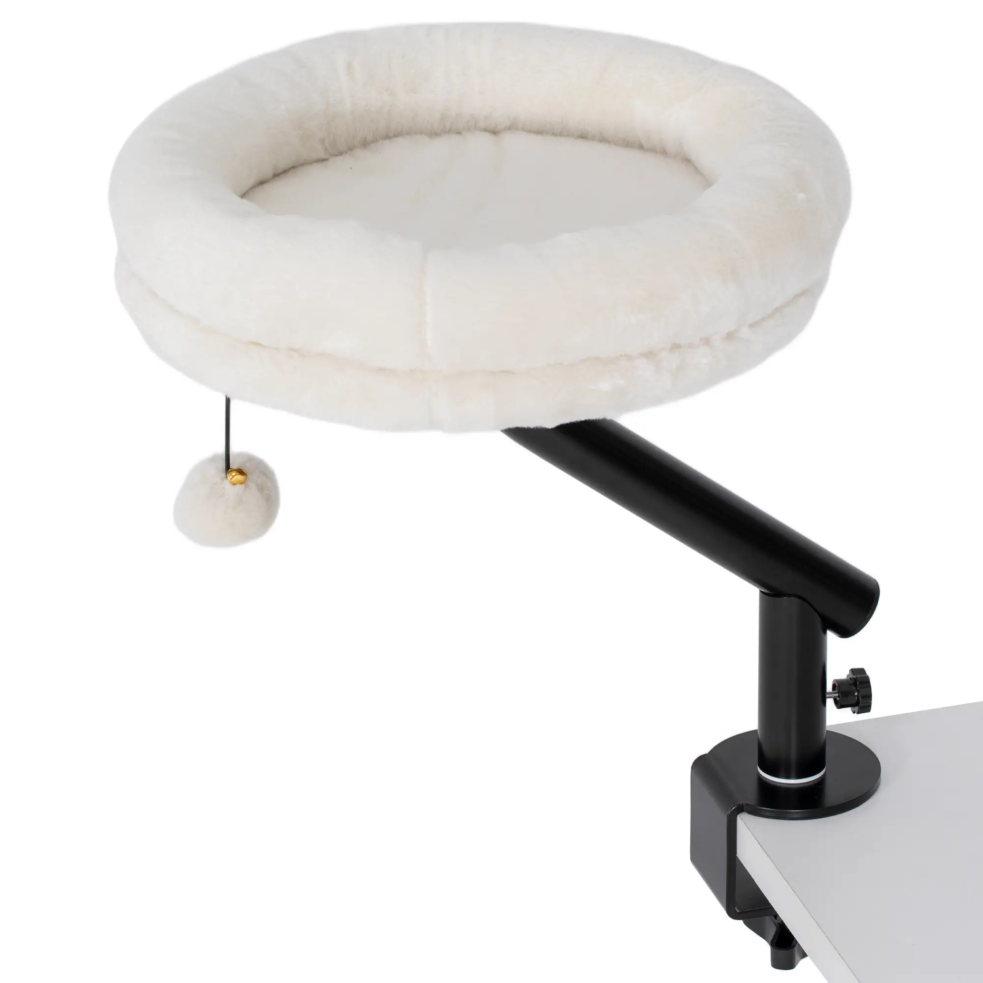 Swivel Desk Cat Hammock – Cream – view 1